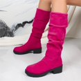 thumbnail image 6 of Womens Knee High Boots,Knee High Boots for Women - Refined Tall Dress Boots with Suede-Look Upper,Round Toe and Pull On Knee Boots,Tall Shaft Fashion Boots,Easy-to-Style Footwear for Fall Winter, 6 of 8