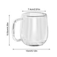 thumbnail image 3 of Latte Macchiato Glasses Catering Quality 180 Dishwasher And Heat Double Walled Glasses Made Of Borosilicate Glass Ideal For Iced Coffee Matcha Glass&Bottle Home Decor, 3 of 5