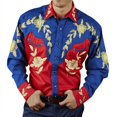 thumbnail image 1 of Camisa de hombre de alta calidad, estilo étnico tribal occidental, diseño de diseñador, rosa, lujo, para hombre, deportes, ocio, fiesta al aire libre, novedad de, 1 of 6