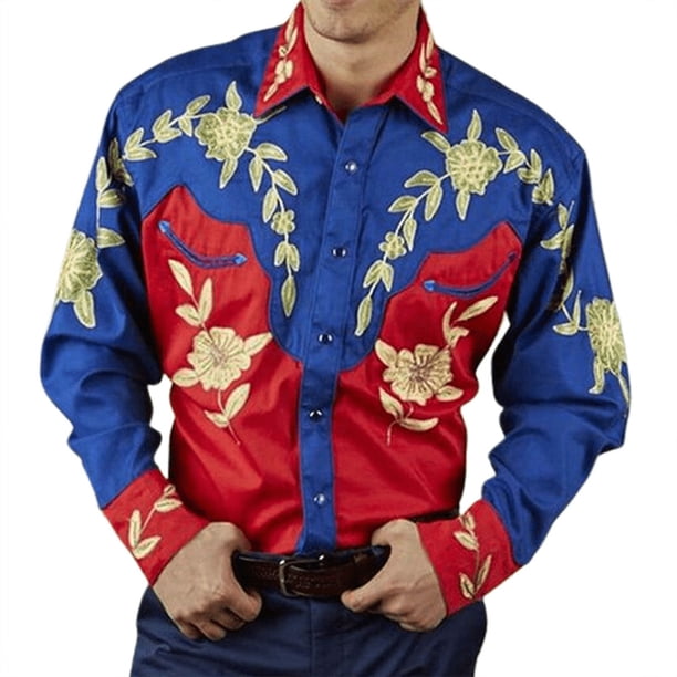 Camisa de hombre de alta calidad, estilo étnico tribal occidental, diseño de diseñador, rosa, lujo, para hombre, deportes, ocio, fiesta al aire libre, novedad de