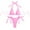 Pink, variant on Zuesphe Swim Suits for Women 2025 Plus Size Tummy Control Womens Bathing Suits One Piece Modest Swimwear for Women Bikini Modest Tankini Sets for Women Criss Cross Back