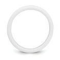 thumbnail image 2 of Silicone White 5.7mm Domed Band Size 8 Ring for Women and Men - .8 Grams, 2 of 2