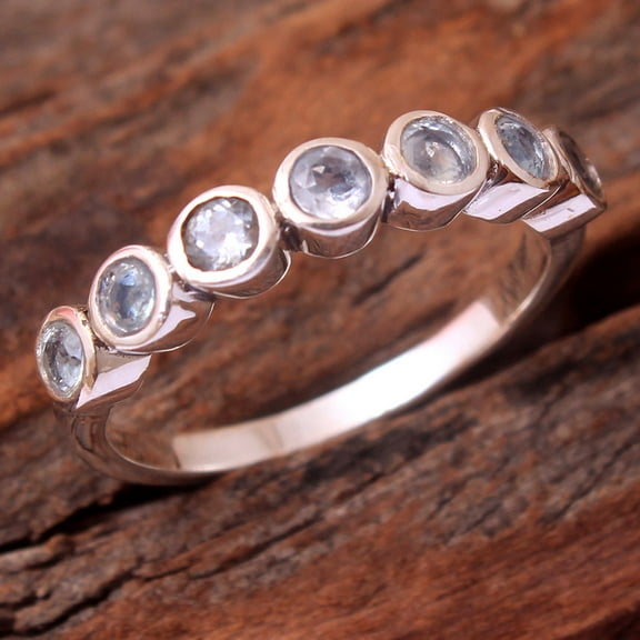 Gemstone Ring, 925 Sterling Silver, Handmade Jewelry, Birthstone Ring, Eternity Ring