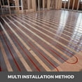 thumbnail image 5 of PEX Heat Transfer Plates, 200-Pack 4ft Aluminum Radiant Heat Distribution Plates for 1/2 inch PEX Piping, Efficient Thermal Conduction Solution for Underfloor Heating Systems, 5 of 7