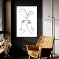 thumbnail image 5 of Epic Art 'Linear Couple Women Portrait' by Sabrina Balbuena, Acrylic Glass Wall Art, 24"x36", 5 of 8