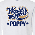 thumbnail image 4 of Inktastic Worlds Best Poppy Grandpa Long Sleeve T-Shirt, 4 of 5