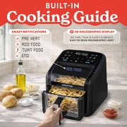 Gourmia Panorama 7-QT Digital Air Fryer with Panoramic View, Holographic Display, 12 Presets, Black