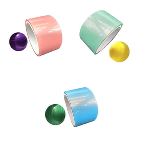 3Sets Sticky Ball Rolling Tape with Ball Toys Relaxing Handmade Style D