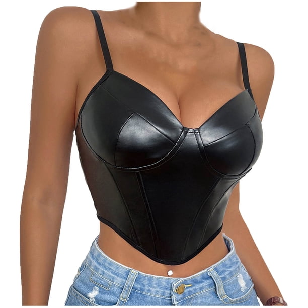 Blusa superior de lencería delgada con tirantes de color sólido sin mangas a la moda para mujer Fridja nalpqowj37743