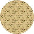 thumbnail image 1 of Ahgly Company Indoor Round Patterned Caramel Brown Area Rugs, 5' Round, 1 of 6