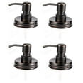 thumbnail image 2 of LEXON Oil Bronze Soap Dispenser Lids Stainless Steel Lotion Dispenser Pump Replacement for Mason Jar Bathroom Kitchen Extra Long Tubes Rustproof Pack 0f 4, 2 of 3