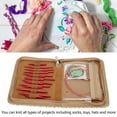 thumbnail image 3 of Knitting Needle Set, Strong Aluminium Bag 9 Sizes Circular Needle Set  For DIY, 3 of 8