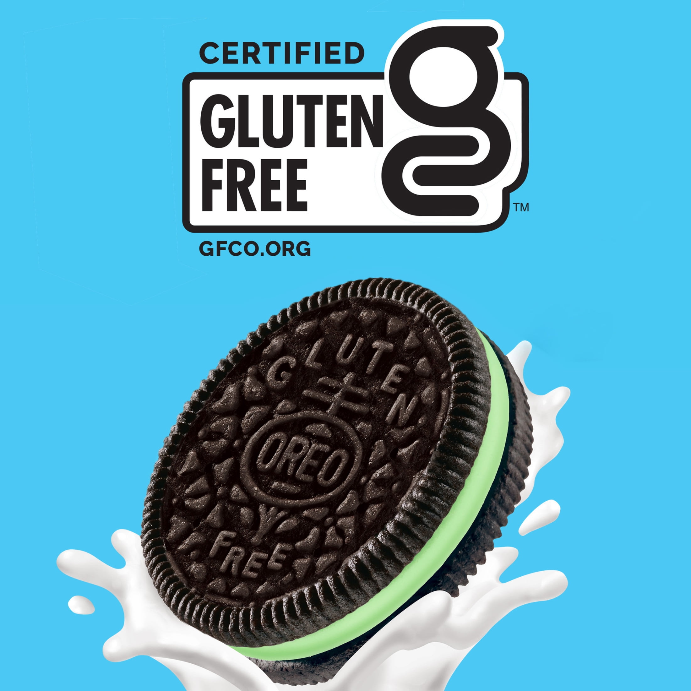 (3 pack) OREO Gluten Free Mint Creme Chocolate Sandwich Cookies, Gluten Free Cookies, 12.47 oz