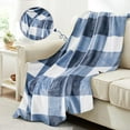 thumbnail image 4 of Wovilon Double Sided Fleece Plaid Blanket Printed Flannel Sofa Blanket Office Heavy Blanket Gift Blanket, 4 of 6