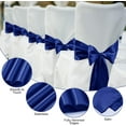 thumbnail image 3 of BlinkLLX 10 Pack Satin Chair Sashes for Wedding Chair Decoration Chair Cover Bow Ties Sash for Engagements Graduations Events Banquet Parties Supplies (Royal Blue), 3 of 7