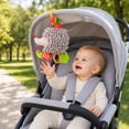 thumbnail image 5 of Plumora Plush Hedgehog Pull String Toy - Stroller and Car Seat Hanging, Crib Toys, Soft Stuffed Animal with Bell, Great for Infant Grasping, Safe Non-Toxic, Cute Plushies., 5 of 5