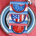 thumbnail image 5 of 4th of July Watermelon Patriotic Kitchen Dish Towels Set of 2, God Bless America Stripes Hand Towels Drying Baking Cooking Cloth, American USA Summer Seasonal Home Kitchen Decor 18x26, 5 of 6