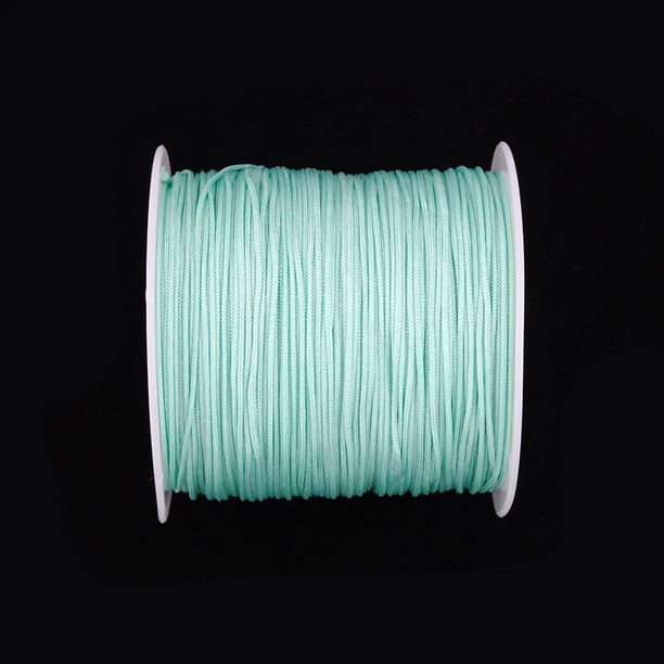 Cuerda tejida de jade, accesorios para pulseras de cuerda tejida, material de cuerda colgante hecho a mano de bricolaje encriptado de nailon