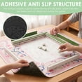 thumbnail image 5 of American Mahjong Mat with Rules, 31" Square Non-Slip Rubber Table Cover, Silent Noise-Reducing Gaming Mat for Mahjong, Card Games, Dominoes, Easy Storage Roll-Up Design, 5 of 9