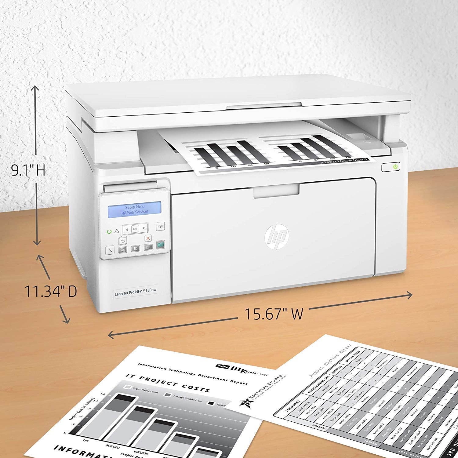HP LaserJet Pro MFP M130nw Printer 