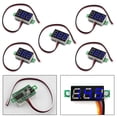 thumbnail image 1 of 5x Mini DC 0-30V Blue LED 3-Digital Display Voltage Voltmeter Panel Calibratable, 1 of 11