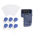 thumbnail image 1 of Copiadora portátil de tarjetas RFID de 125 kHz ID (EM4100/HID/AWID), lectora y grabadora con llavero de 6 tarjetas grabables + tarjeta grabable, 1 of 5
