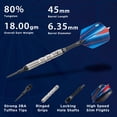 thumbnail image 3 of Darts Viper Sidewinder, 80% tungsteno, punta blanda, 18 g, plata, 3 of 9