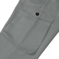 thumbnail image 4 of Lmueinov Cargo Pants for Men Elastic Drawstring Waist Lightweight Casual Jogger Pants with Pockets Outdoor Long Trousers for Jogging Hiking, 4 of 8