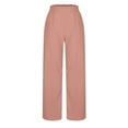 Yuwull Womens Pants Flowy Pants Casual Loose Wide Leg Linen Pants for