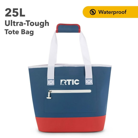 RTIC Ultra-Tough Tote Bag, 25 Ltr Fully Waterproof Bag, Patriot