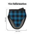 thumbnail image 3 of Pofeuu Blue Black Plaid Print Thickened Mini Silicone Oven Mitts Heat Resistant, Rubber Oven Mitt Gloves, Finger Pinch Grips, Pot Holder, Silicone Potholder, 3 of 7