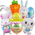 thumbnail image 2 of 1 pieza globo de papel de Pascua globo de conejito globo de huevo zanahoria, 2 of 4