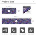 thumbnail image 3 of Yayeee Faucet Mat for Kitchen Sink 14.7" Diatomite Long Splash Guard Pad, Purple Waves Pattern, 2 Pack, 3 of 7