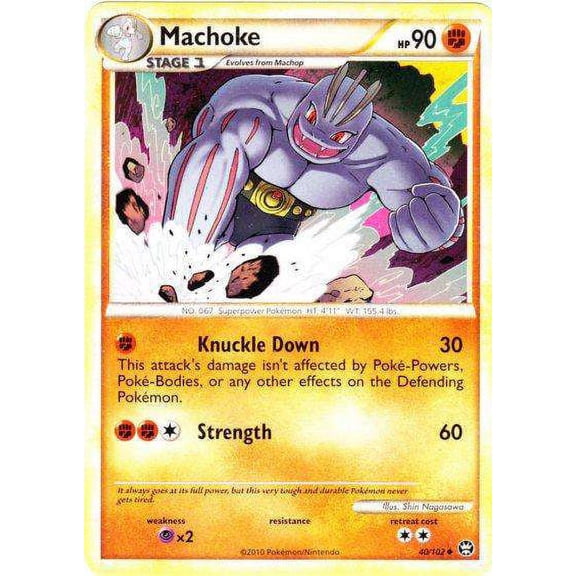 Pokemon Triumphant Uncommon Machoke #40