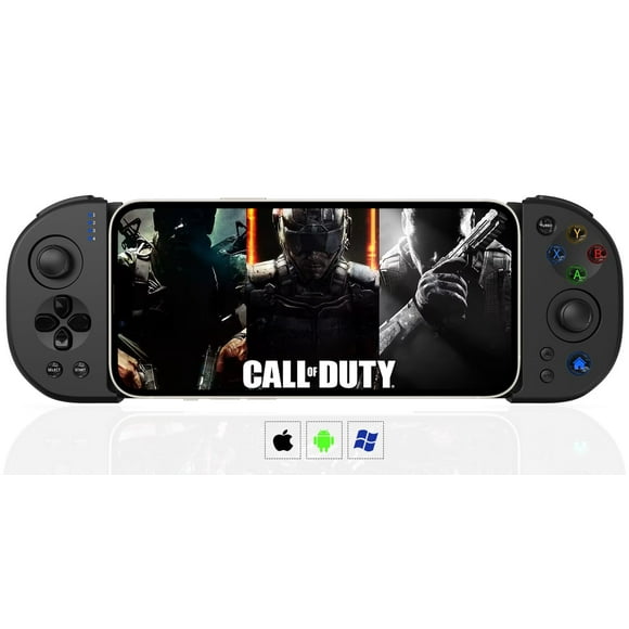 Mobile Gaming Controller for iPhone Android PC iOS Wireless Gamepad Joystick for iPhone 15/14/13/12/X, iPad, MacBook, Samsung Galaxy S23/S22/S21, TCL, LG, Tablet, Turbo, 18+H Battery Life