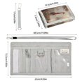 thumbnail image 3 of Cloth Wallet with Lanyard & Multiple Compartments Fashion Purse Zipper Clutch Bag for Cash Cards Coins Oil Painting Of Giraffe, 3 of 7