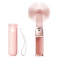 thumbnail image 1 of 1 ventilador de mano (verde, 4800 mAh), mini ventilador de mano 3 en 1, ventilador de bolsillo pequeño recargable por USB, ventilador con pilas, función de linterna para mujeres, 1 of 5