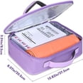 thumbnail image 4 of Chinese Small Mahjong Set, 144 Numbered Melamine 1.17" Size Tiles(Purple) and 8 Blank Tiles, with Carrying Travel Bag, English Instruction, Mahjong Mat, Pro Complete Mahjongg Game Set (Majiang), 4 of 9
