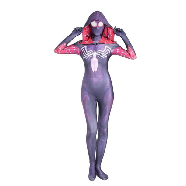 Spider Mujeres Gwen Stacy Disfraz Venom Cosplay Niña Mujer Spiderman Mono Halloween
