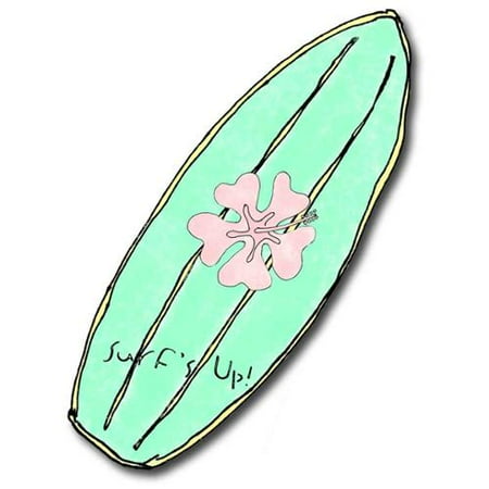 Maui Wowie Girl Surfboard Drawer Pulls In Green Set Of 2