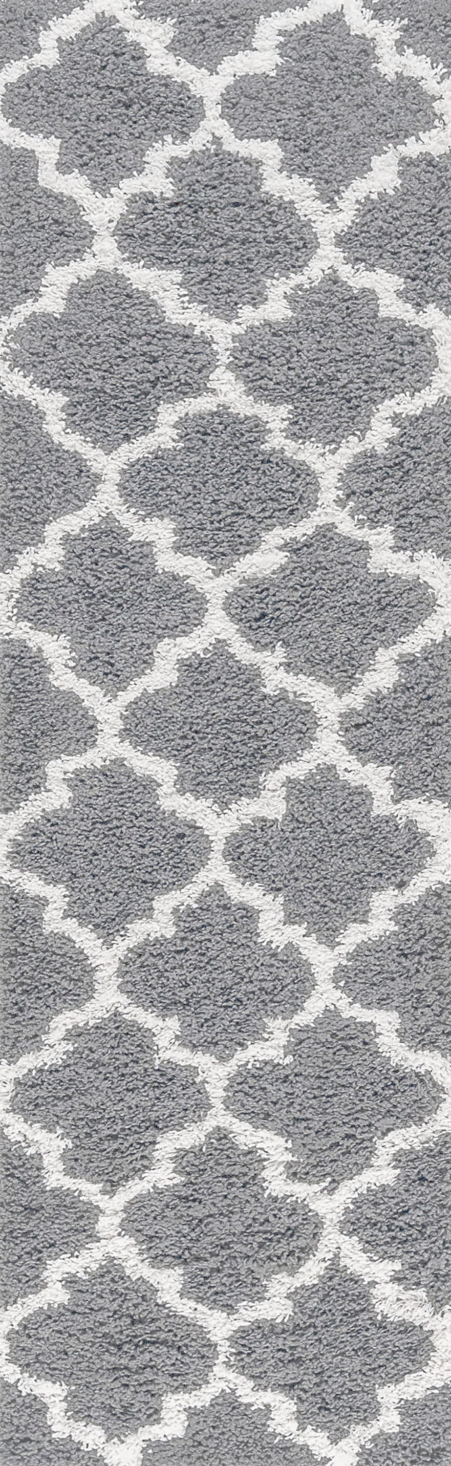 2x8 Modern Silver Runner Rugs for Hallway | Indoor Entry, Entryway, Walkway or Kitchen Rug 2'3'' x 7'3''