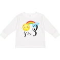 thumbnail image 3 of Inktastic I'm 3- Third Birthday Sun Rainbow Boys or Girls Long Sleeve Toddler T-Shirt, 3 of 5