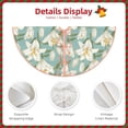thumbnail image 3 of Sikiie Lilies Flowers Nativity Christmas Tree Skirt, Jesus Christian Winter Holiday Tree Mat Decoration(30-48IN)48", 3 of 6