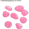 thumbnail image 2 of MECCANIXITY 200pcs Glow Rocks 13-17mm Glow Pebbles Decoration in The Dark Luminous Stones Decor DIY Decorative Pink for Garden, Potted Plant, Fish Tank, 2 of 8