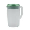 thumbnail image 1 of Jarra de plástico con tapa, gran capacidad, resistente a altas temperaturas, jarra de agua fría para jugo, té, matcha verde, 1 of 15