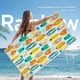 thumbnail image 4 of 1 toalla de playa estampada de felpa de doble cara con toalla de baño para natación para adultos de fibra ultrafina transfronteriza, terciopelo seco de doble cara, 4 of 5