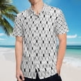 thumbnail image 5 of High Quality Hawaiian Shirts for Men Short Sleeve Aloha Beach Shirt Floral Summer Casual Button Down Shirts Blouses GKTOH7, 5 of 7