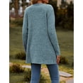 thumbnail image 2 of Cogild Cardigans for Women Long Sleeve Ribbed Knit Button Down Lightweight Cardigan Sweater with Pockets for Fall, 2 of 9