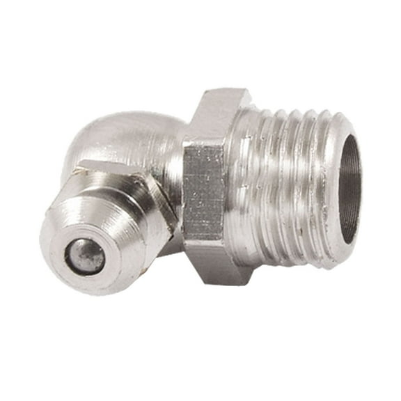 Unique Bargains 1PC Metal 9.6mm 3/8" Male Thread 90 Degree Angle Grease Nipple Zerk Fitting