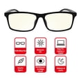 thumbnail image 2 of Lentes para Computadora Redlemon Antirreflejantes con filtro de Luz Azul UV Incluye Bolsa y Microfibra, 2 of 6